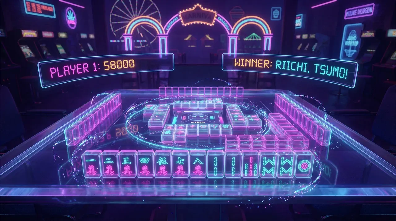 鸿运棋牌赛博麻将对战界面 - 开元棋牌官网